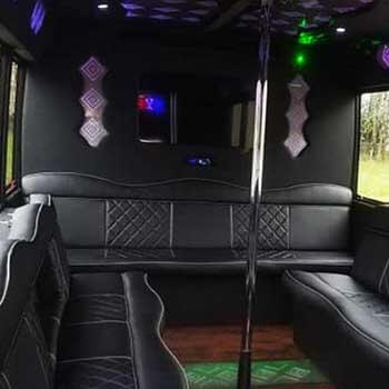 party bus with dance pole